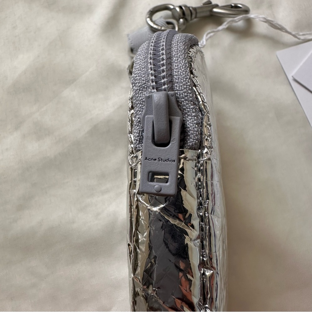 Acne Studios Mini Pouch Silver - Picture 8 of 14